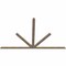 Ekena Millwork Saratoga Smooth Timber Gable Bracket, Douglas Fir, 96"W x 60"H x 1 1/2"D x 3 1/2"F, 15/12 Pitch GBW096X60X0204SAR00SDF - alternate 4